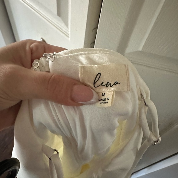 Lena white mini dress with rhinestones - Picture 7 of 7